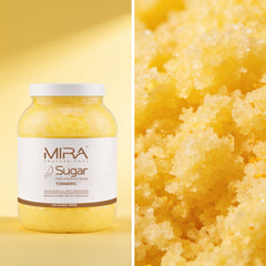 MIRA Turmeric Sugar Foot and Body Scrub 3000ml for exfoliating smoothing and refreshing skin