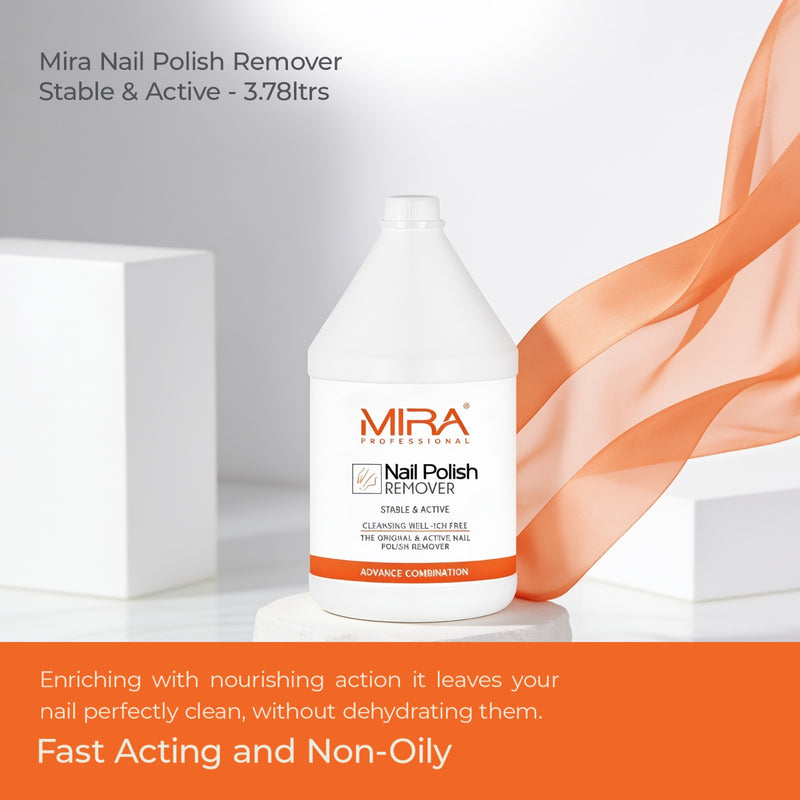 Nail Polish Remover Stable & Active - 3.78ltrs - mira - dayjour - Nail polish remover