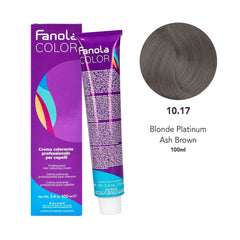 Fanola Hair Color 10.17 Blonde Platinum Ash Brown 100ml- haircolor- hair styling- hair care- fanola hair color- Dayjour- Dubai