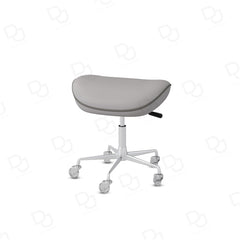 Grey Adjustable Pedicure Stool with Swivel Wheels – Ergonomic Salon Chair for Spa & Home