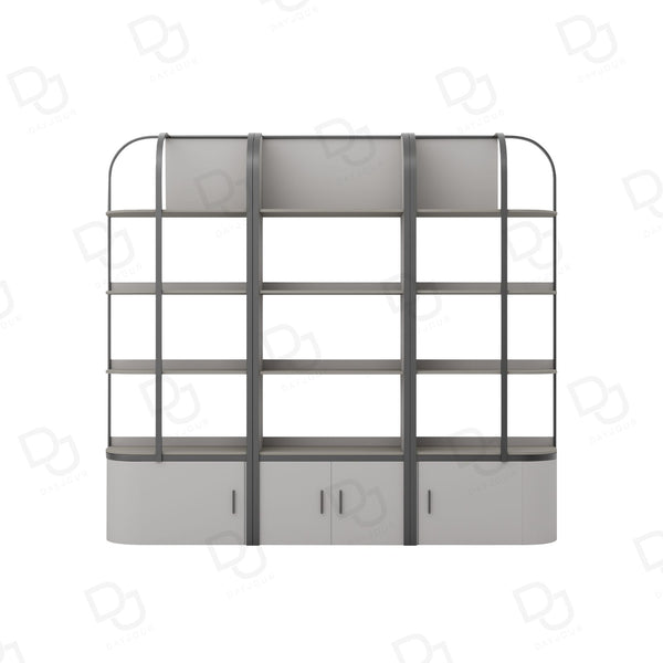 Grey Salon & Spa Product Display Rack – Professional Stand – Dayjour