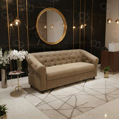 Reception Waiting Sofa Old Brown - Reception sofa for Spa - Dayjour - UAE