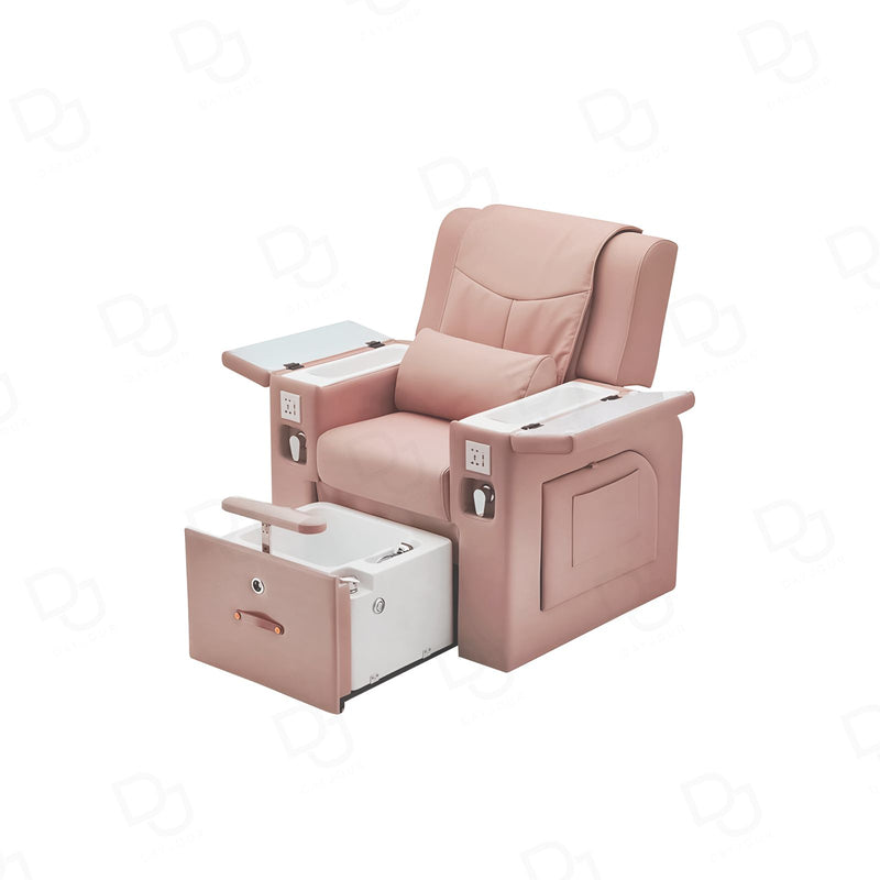 Multi-Functional Pink Pedicure & Manicure Massage Chair with Pull-Out Foot Bath | Professional Salon & Spa Equipment - Manicure pedicure chair in UAE - pink salon furniture Saudi Arabia - Nail salon furniture Qatar - ladies salon furniture Bahrain - Dayjour
