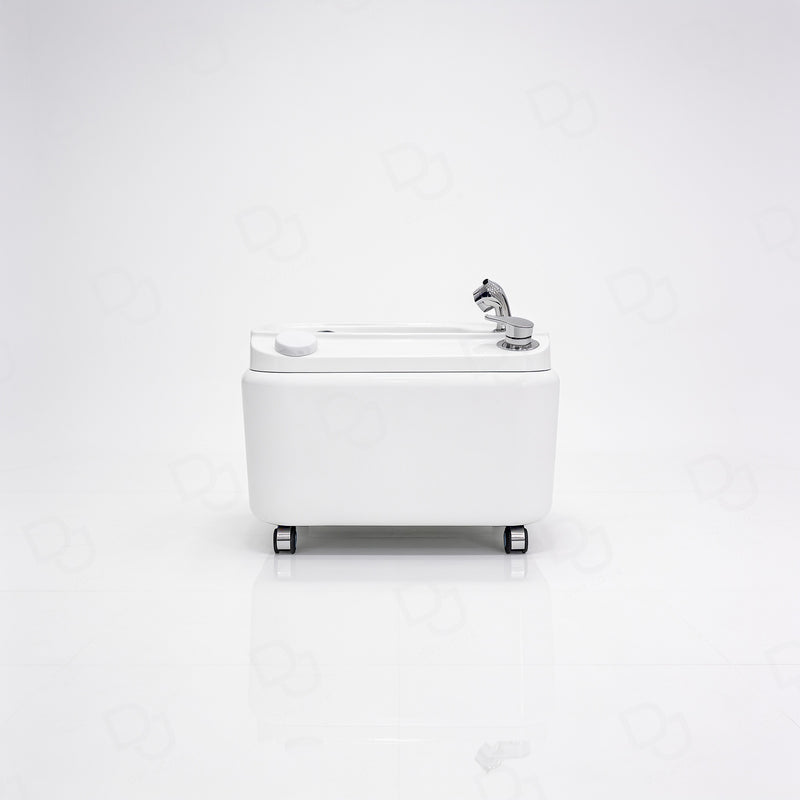 professional white foot spa bath basin with remote control for pedicure and spa treatments