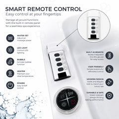 professional pedicure foot bath basin with padded footrest and wireless remote option