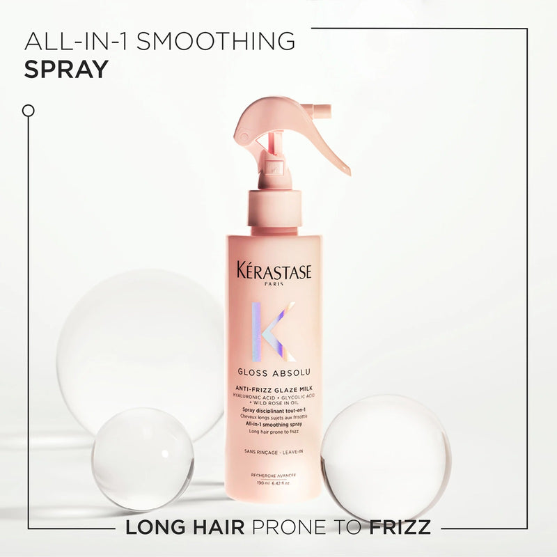 Kérastase Gloss Absolu Anti-Frizz Glaze Milk All-In-1 Hair Spray 190ml - Kerastase UAE, Kerastase Gloss Absolu - Anti Frizz Spray UAE - Hair Heat Protection Spray - Leave In Hair Spray - Hair Smoothing Spray - Hair Shine Spray