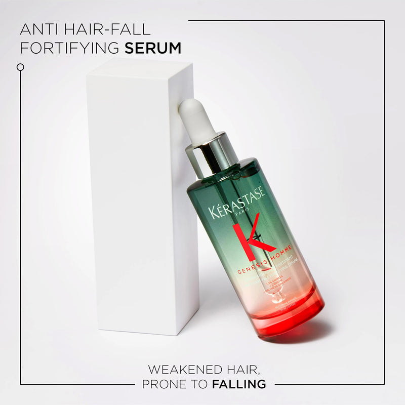 Kérastase Genesis Men Anti-Hair Fall Fortifying Serum 90ml for weakened thinning hair - Kérastase Genesis Men Serum - Kérastase Anti-Hair Fall Serum - Kérastase Genesis Men 90ml - Kérastase hair fall serum - anti hair fall serum for men - fortifying hair serum - hair thinning serum - serum for weakened hair - Kérastase Aminexil serum - Kérastase Genesis serum 90ml - men's hair fall treatment - scalp fortifying serum - Kérastase hair care - Dayjour