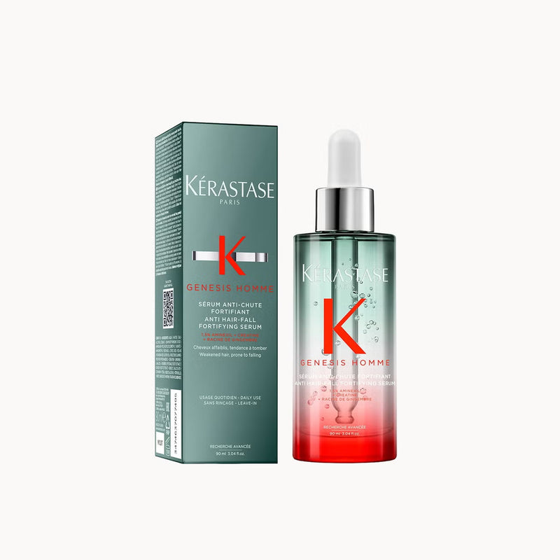 Kérastase Genesis Men Anti-Hair Fall Fortifying Serum 90ml for weakened thinning hair - Kérastase Genesis Men Serum - Kérastase Anti-Hair Fall Serum - Kérastase Genesis Men 90ml - Kérastase hair fall serum - anti hair fall serum for men - fortifying hair serum - hair thinning serum - serum for weakened hair - Kérastase Aminexil serum - Kérastase Genesis serum 90ml - men's hair fall treatment - scalp fortifying serum - Kérastase hair care - Dayjour