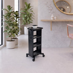 Professional Salon & Spa Metal Trolley with Multi-Tier Storage and 360° Rotating Wheels - Salon trolley - Dayjour - UAE - Metal trolley in Dubai