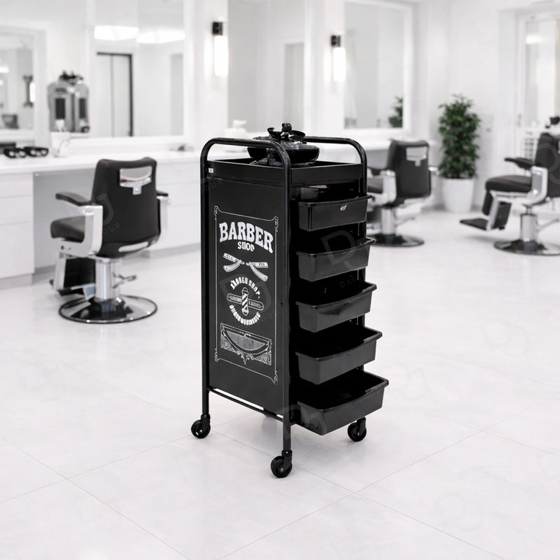 Premium Metal Salon & Spa Trolley Cart with Multi-Level Storage Trays - Trolley cart - Dayjour