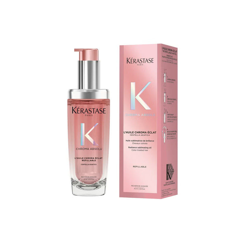 Kérastase Chroma Éclat Radiance Hair Oil – Shine & Color Protection for Colored Hair - Kerastase UAE - Hair oil - chroma absolu hair oil - Dayjour