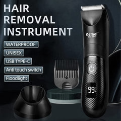 Kemei Body Hair Trimmer with Ergonomic Design for Smooth Grooming KM 1840 - Dayjour - UAE