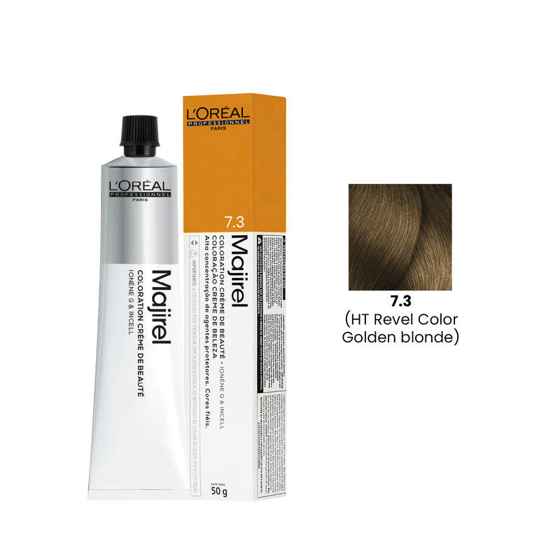 Loreal Professional Hair Color Majirel 50ml 7.3 Golden Blonde (HT Revel Color)-L’Oreal hair color-loreal uae- loreal professional- Dayjour