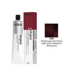 Loreal Professional Hair Color Majirel 50ml 5.62 Majirouge Carmilane Light Extra Iridescent Red Brown-L’Oreal hair color-loreal uae- loreal professional- Dayjour