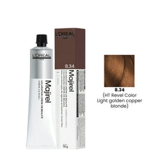 Loreal Professional Hair Color Majirel 50ml 8.34 Light Golden Copper Blond(HT Revel Color)-L’Oreal hair color-loreal uae- loreal professional- Dayjour