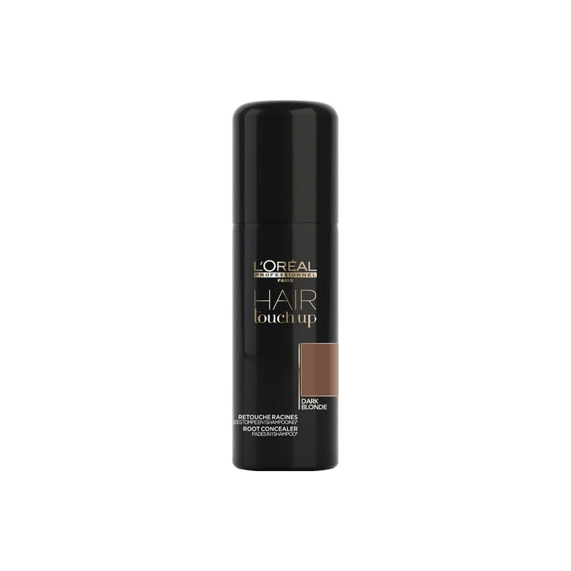 L’Oreal Hair Touch Up Dark Blonde - L’Oreal Professionnel Hair Touch Up - Dark Blonde Root Concealer - grey root cover spray - temporary root concealer UAE - hair root touch up spray UAE - grey hair cover spray - dark blonde hair root spray - L’Oreal root touch up - professional hair products UAE