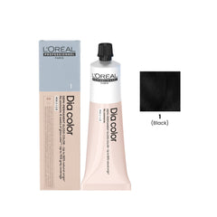 L’Oréal Dia Color 1 black 60ml professional hair color tube salon gloss black UAE - loreal dia color 1 black - black hair color uae salon - ammonia free black dye professional - loreal dia color black shade - salon gloss black hair color uae