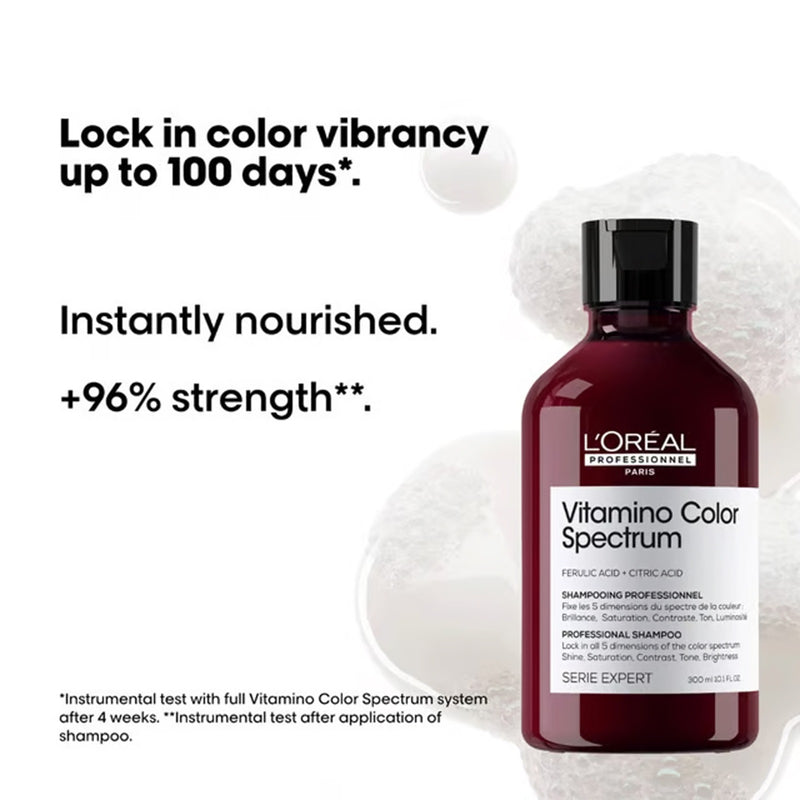 L’Oréal Professionnel Vitamino Color Spectrum Shampoo 300ml bottle for color-treated hair care - loreal shampoo - Dayjour