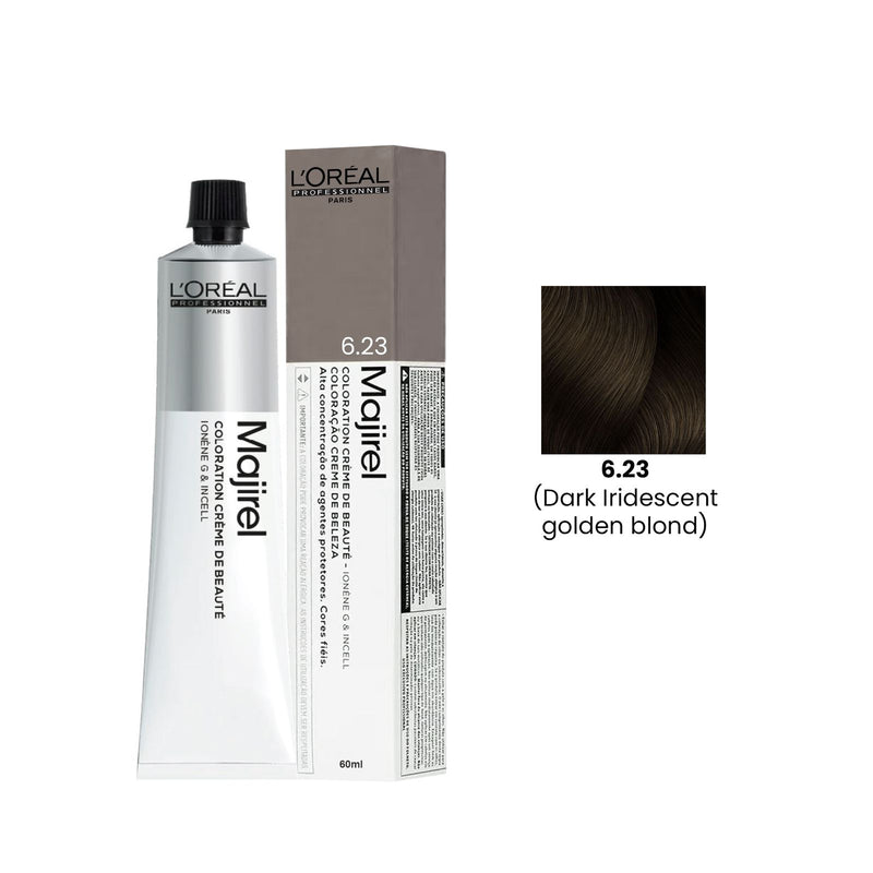 Loreal Professional Hair Color Majirel 60ml 6.23 Dark Iridescent Golden Blond - Majirel hair color - Loreal UAE - loreal hair color - Dayjour