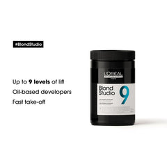 L’Oréal Blond Studio 9 Lightening Powder 500g – High Lift Hair Bleach for Perfect Blonde - loreal blond studio - loreal lightening powder - bleachng powder - Dayjour - Loreal UAE