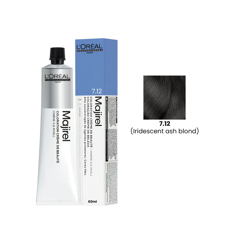 Loreal Professional Hair Color Majirel 60ml 7.12 Iridescent Ash Blonde - Majirel hair color - Loreal professional haor color