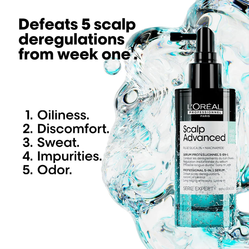 L’Oréal Professionnel Scalp Advanced 5-in-1 Anti-Oiliness Leave-In Serum 90ml