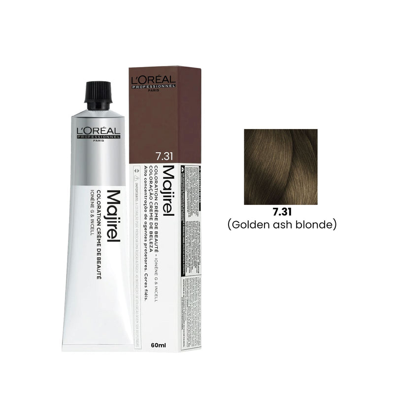 L'Oreal Professional Hair Color Majirel 60ml 7.31 Golden Ash Blonde - L’Oreal hair color - L'Oreal UAE - L'Oreal Professional - Dayjour