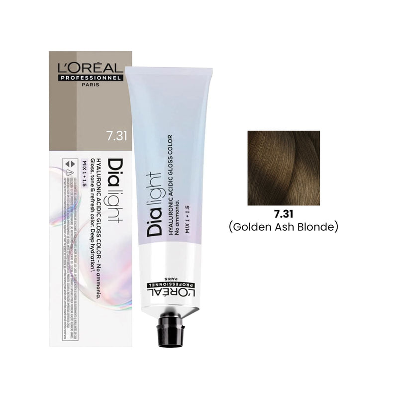 Loreal Professional Hair Color Dia Light 60ml 7.31 Golden Ash Blonde - Dia light hair color - Loreal UAE - Dayjour