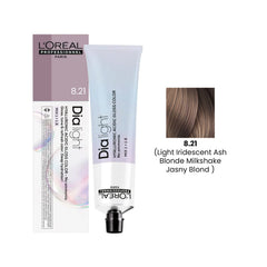 Loreal Professional Hair Color Dia Light 50ml 8.21 Light Iridescent Ash Blonde Milkshake Jasny Blond - Dayjour - Dia light hair color - Loreal UAE