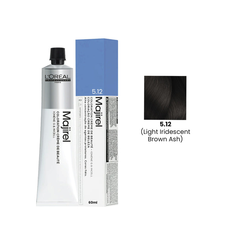 Loreal Professional Hair Color Majirel 60ml 5.12 Light Iridescent Brown Ash-L’Oreal hair color-loreal uae- loreal professional- Dayjour