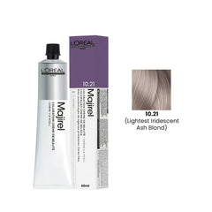 Majirel 10.21 L’Oréal Professionnel hair color 60ml tube lightest ash iridescent blonde shade salon use UAE