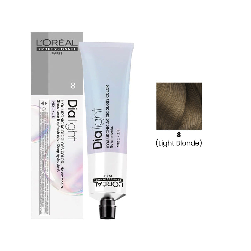 Loreal Professional Hair Color Dia Light 60ml 8 Light Blonde - Dayjour - dia light hair color