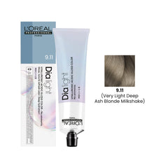 Loreal Professional Hair Color Dia Light 60ml 9.11 Very Light Deep Ash Blonde Milkshake - Dayjour - Dia light hair color - Loreal UAE