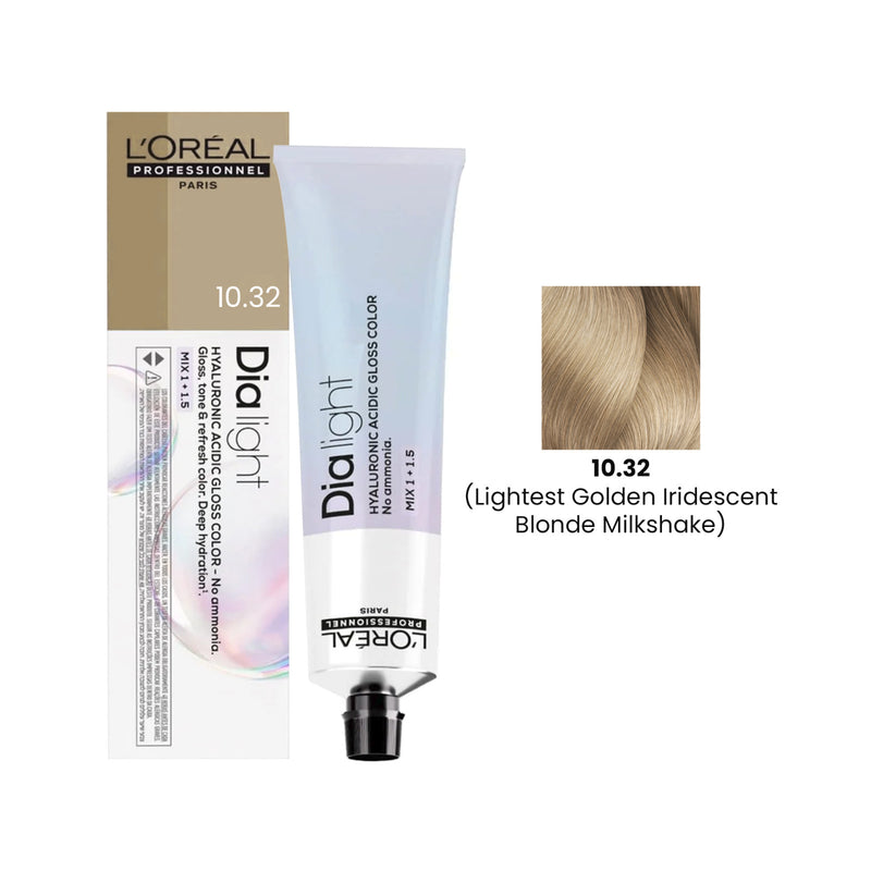Loreal Professional Hair Color Dia Light 60ml 10.32 Lightest Golden Iridescent Blonde Milkshake