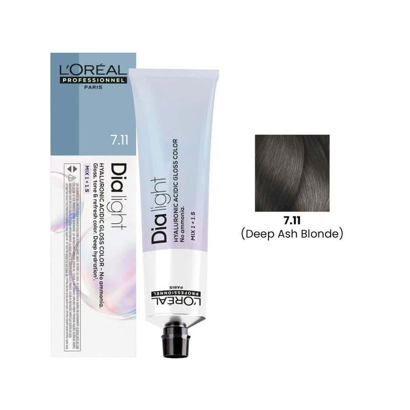 Loreal Professional Hair Color Dia Light 60ml 7.11 Deep Ash Blonde - Dayjour - Loreal UAE - Dia light hair color