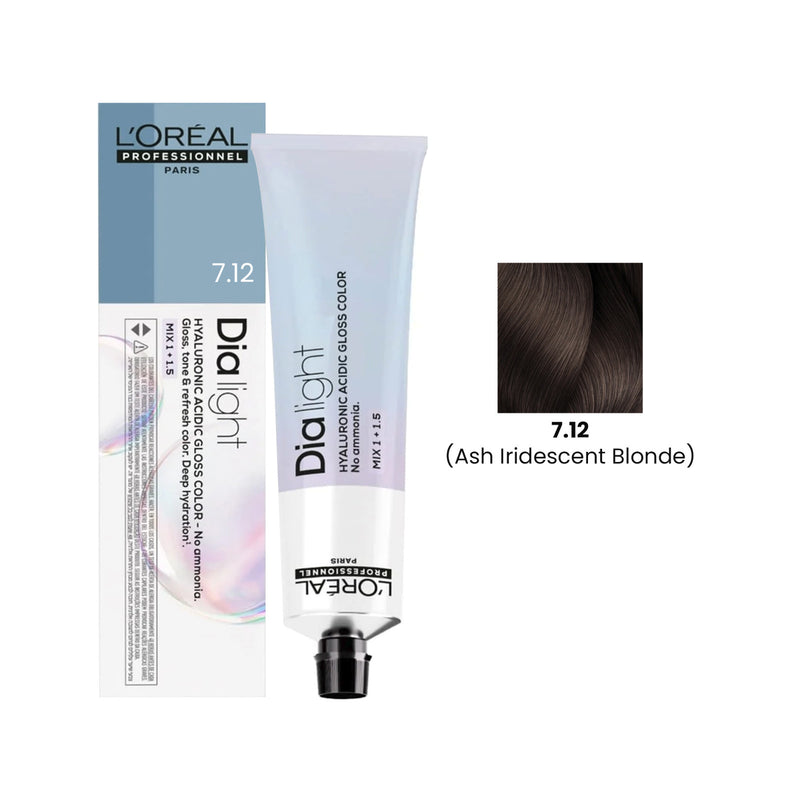 Loreal Professional Hair Color Dia Light 60ml 7.12 Ash Iridescent Blonde - Dai light hair color - dia light color in UAE - Dayjour - Loreal UAE