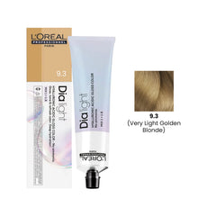L’Oréal Dia Light 9.3 golden blonde 60ml professional hair color tube salon blonde toner UAE - loreal dia light 9.3 - golden blonde hair color uae - blonde toner professional uae - loreal dia light