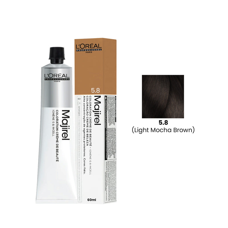 L'Oréal Professionnel Majirel 5.8 Light Mocha Brown Hair Color 60ml