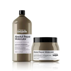 L'Oréal Professional SE Absolut Repair Molecular Shampoo & Hair Mask Package - dayjour-loreal molecular