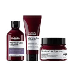 L’Oréal Professionnel Vitamino Color Spectrum Purple Shampoo, Conditioner & Mask Set - offer package - Loreal UAE - Shampoo - Conditioner - Mask - Dayjour - UAE