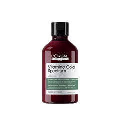 L’Oréal Vitamino Color Spectrum Green Shampoo 300ml – Neutralizing Care for Dark Brown Hair - Loreal UAE - Vitamino color spectrum shampoo - Green dyes - Shampoo for dark brown hair - Dayjour - UAE