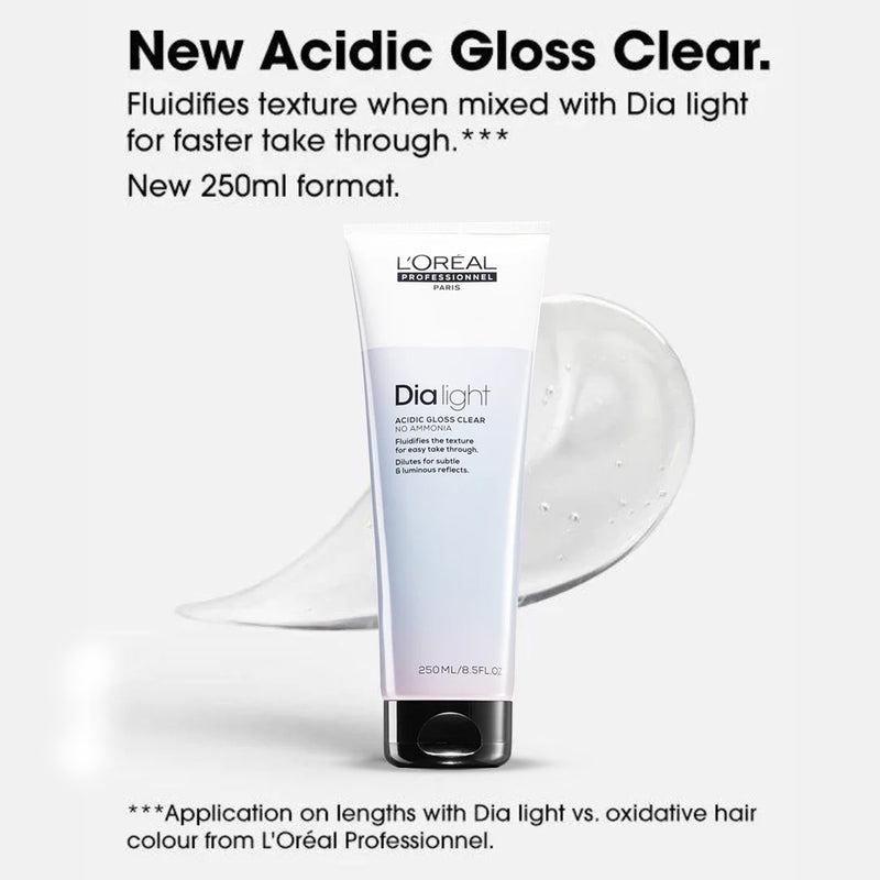 Loreal Professional Dia Light Acidic Gloss Clear 250ml-dayjour