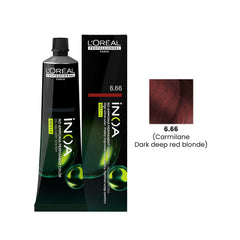 Loreal Professional iNOA Hair Color 60g 6.66 Carmilane Dark Deep Red Blonde