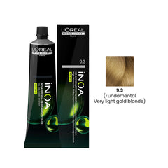 Loreal Professional iNOA Hair Color 60g 9.3 Fundamental Very Light Gold Blonde