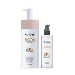 Mira Biotin Strengthening Shampoo and Restructuring Hair Serum Set – Anti Hair Fall and Hair Growth Combo UAE - Dayjour