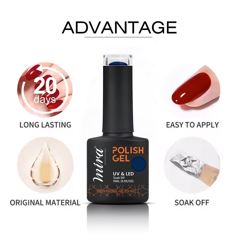 Mira Professional Gel Nail Polish 15ml #040- gel nail polish- dayjour- nail art uae