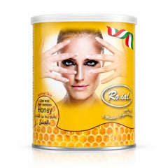 Roial Hair Remover Wax - Roial Wax Lipo - Roial Honey Wax 600ml - Honey Hair Removal Wax - Professional Hair Removal Wax - Salon Wax - Body Wax - Mineral Oil Wax