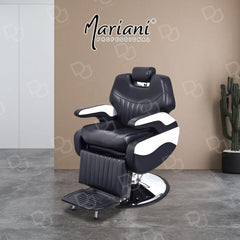 Professional Barber Gents Cutting Chair Black & White - dayjour