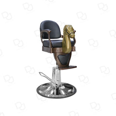 Professional Salon Kids Hair Cutting Chair Black & Gold - kids hair cutting chair - dayjour
