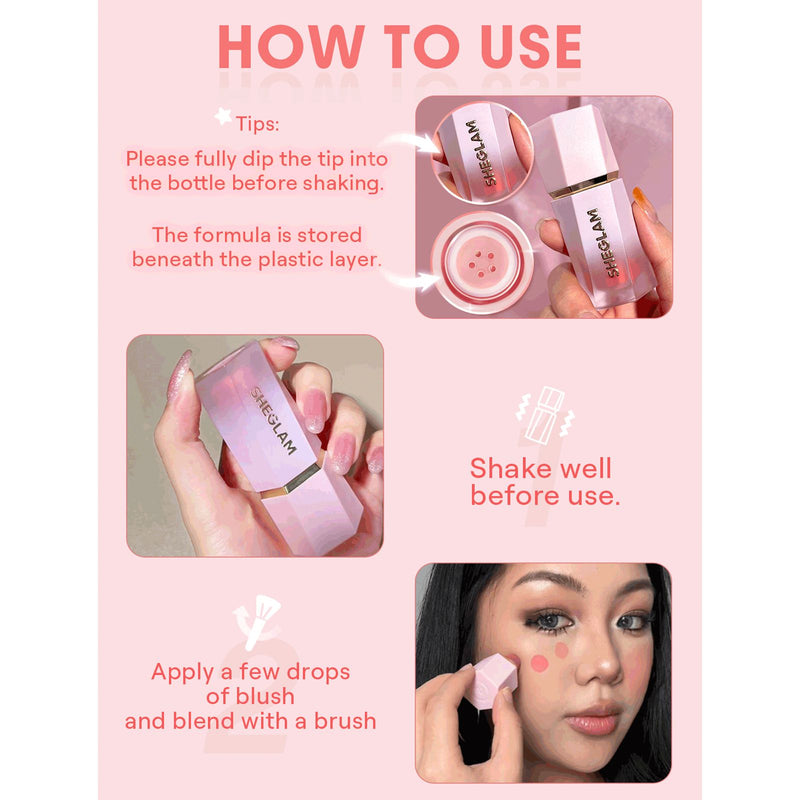 SHEGLAM Color Bloom Liquid Blush Real Deal - Soft Matte Liquid Blush UAE - Liquid Blush - shelam blush - Dayjour UAE